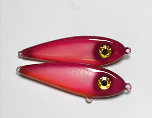 5.25" Glider/ Stick bait- Pink Shine